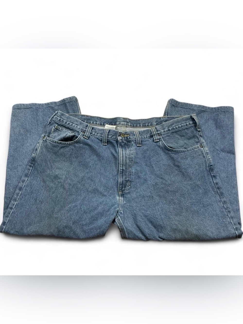 Carhartt Men's Dark Blue Loose Fit Jeans *flaw
